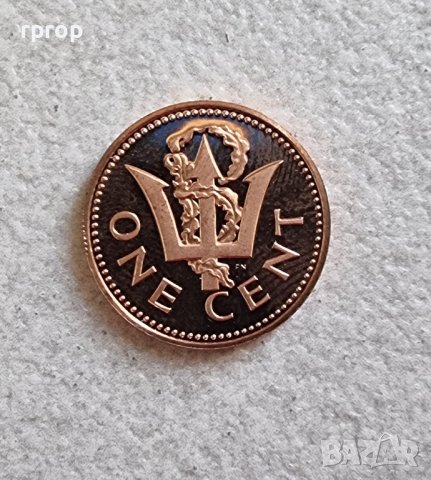 Барбадос . Карибски басеин. 1 цент . 1975 г . UNC. , снимка 1