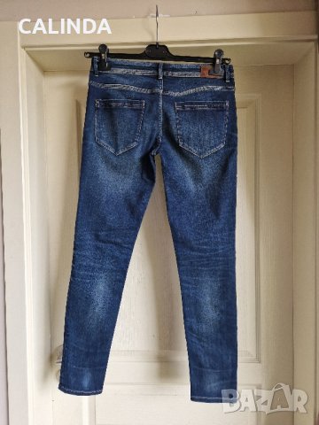 Zara дънки тъмносин деним, снимка 6 - Дънки - 42756769