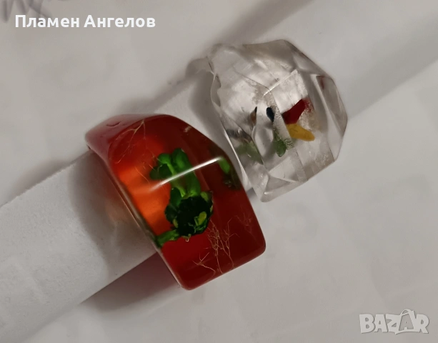 Комплект от 2 броя дамски пръстени, снимка 7 - Пръстени - 49559362