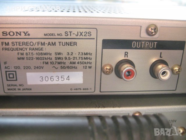 Sony TA-AX2 усилвател и ST-JX2S тунер Радио FM/MW от 1980 г., снимка 10 - Аудиосистеми - 39086508