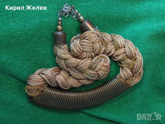 ЕФЕКТНО АРТ - КОЛИЕ с МЕТАЛНА ПЛЕТКА 72541, снимка 9 - Колиета, медальони, синджири - 29753800