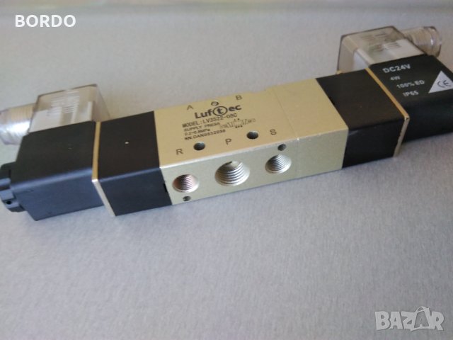 Пневматичен разпределител 1/4 с 2-бобини LUFTEC тип 5/3, снимка 5 - Други машини и части - 30637893