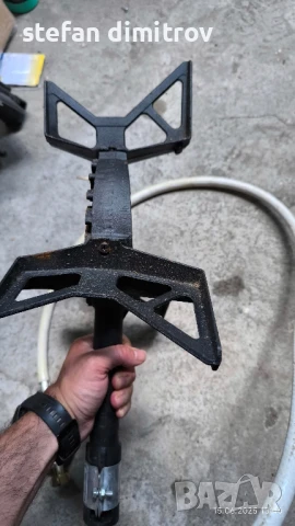 Газов котлон, макс. 8 kW, с регулатор на налягането на газта 37 mbar, IT, газов маркуч 1,5 м,, снимка 11 - Газови котлони - 50672686