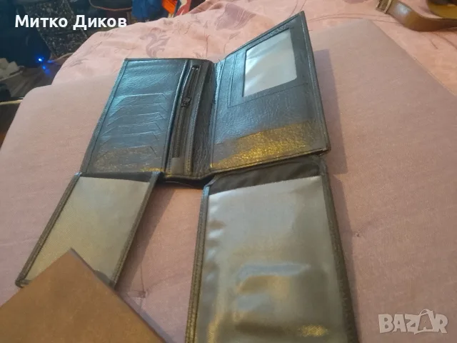 Портфейл естествена кожа за карти главно и друго 170х 105 мм нов , снимка 5 - Портфейли, портмонета - 56168951