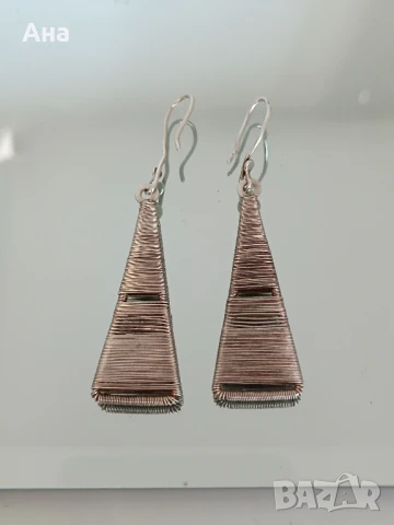 красиви сребърни обеци , снимка 1