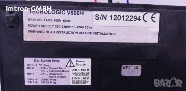 Контролер за реактивна мощност PF controller Tecnologic Varactor 600, снимка 3 - Друга електроника - 40483148