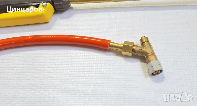 Горелка пропан-бутан с двойка дюзи,камбани,маркуч дължина 5м,защита стоп газ , снимка 2 - Други машини и части - 48793178
