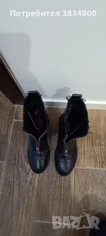Дамски черни боти Bianki, снимка 2 - Дамски боти - 52689753