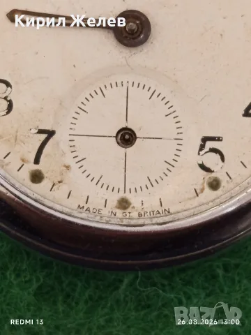 Стар джобен часовник INGERSOLL MADE IN BRITAIN рядък за КОЛЕКЦИОНЕРИ 53622, снимка 4 - Антикварни и старинни предмети - 55816059