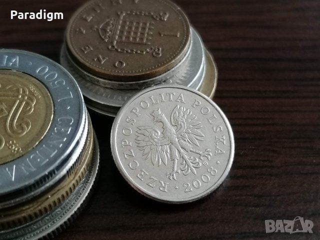 Монета - Полша - 10 гроша | 2008г., снимка 2 - Нумизматика и бонистика - 35276220
