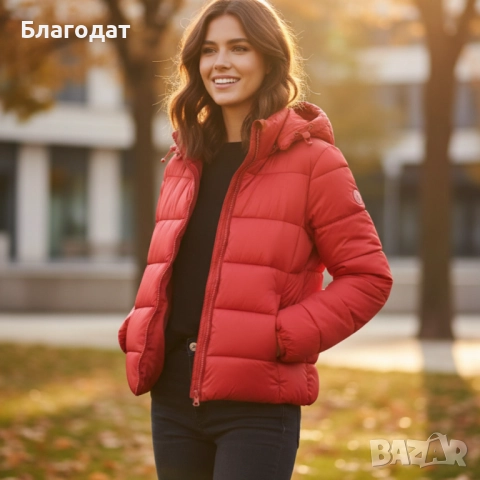 Топло капитонирано яке – практично, стилно и удобно всеки ден. BENETHON, снимка 6 - Якета - 52501870