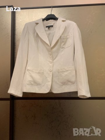 Продовам бяло сако лен и памук  марка Batibaleno