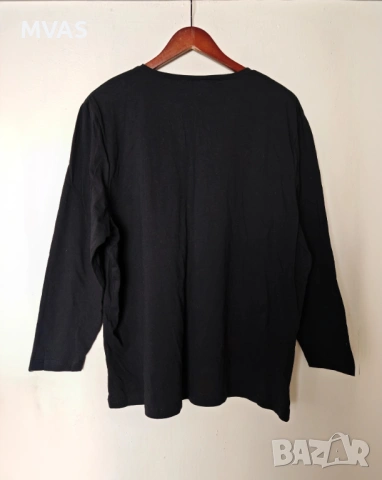Нова дамска черна блуза с дълъг ръкав 2XL 3XL, снимка 2 - Блузи с дълъг ръкав и пуловери - 53181556