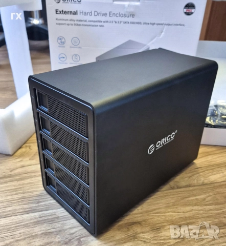 кутия за 5 хард диска ORICO 3559C3 – USB-C 10Gbps, до 80TB, снимка 3 - Други - 52925728
