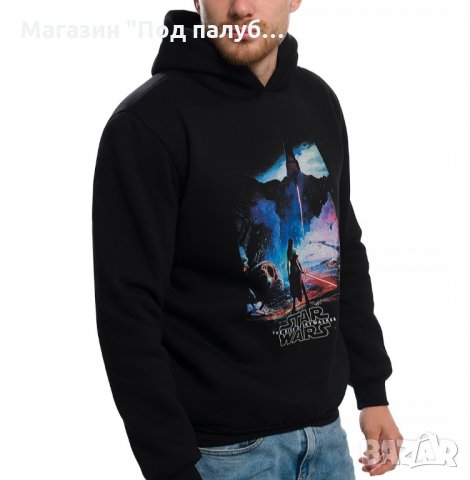 Нов мъжки суичър с дигитален печат STAR WARS, Междузвездни войни, снимка 3 - Суичъри - 27831253
