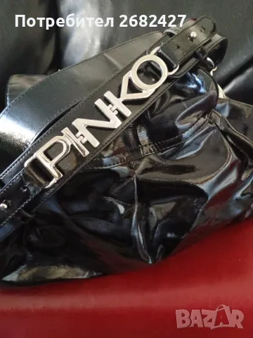 
PINKO Patent leather handbagДамска чанта от лачена кожа