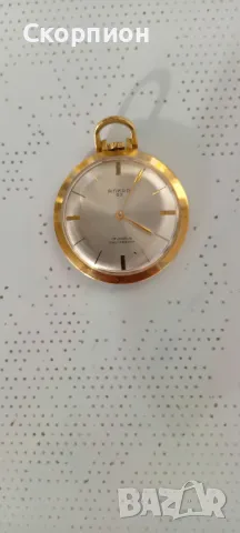 Швейцарски джобен часовник - ANKRA 53 - 17 JEWELS - SHOCKPOOF , снимка 14 - Джобни - 48835142