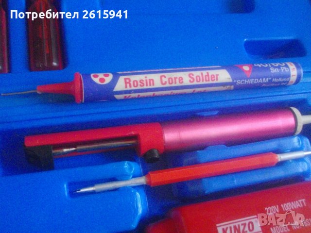 Нов 180-100 Вата-Професионален Ел.Поялник-Пълен Голям Комплект-Холандия/Германия-KINZO/Parkside, снимка 6 - Поялници и запояване - 37340451