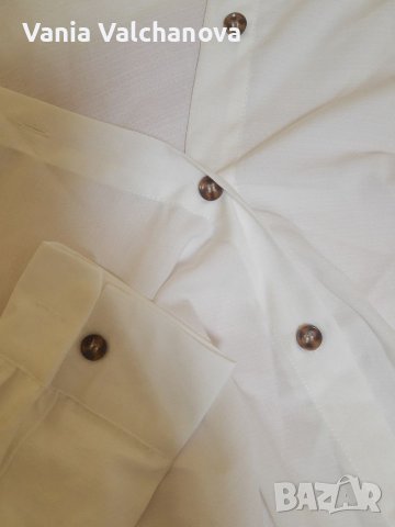 Бяла риза Shein, снимка 3 - Ризи - 37126857