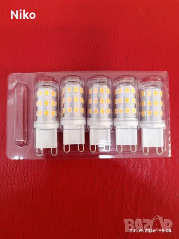 ЧИСТО НОВИ Комплекти LED крушки G9 (I-SHUNFA) - 3000K Топла светлина, снимка 2 - Лед осветление - 56211868