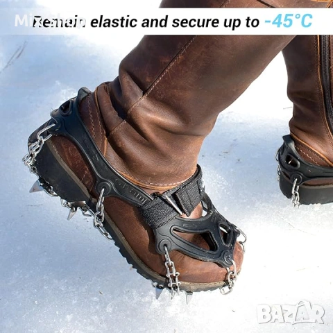 Нови Ледени шипове за обувки и ботуши с 28 шипа , снимка 4 - Други спортове - 53915115