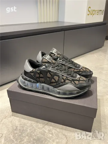 Rare Valentine Calfskin Дизайнерски Маратонки Унисекс Мъжки дамски кецове , снимка 1