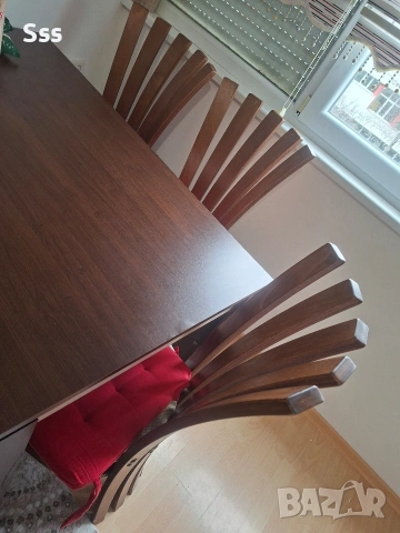 Кухненска маса със 4 стола 80х130х75см, снимка 2 - Маси - 53084690