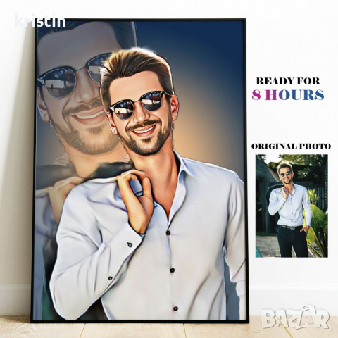 Карикатура по ваша снимка, снимка 10 - Картини - 36555632