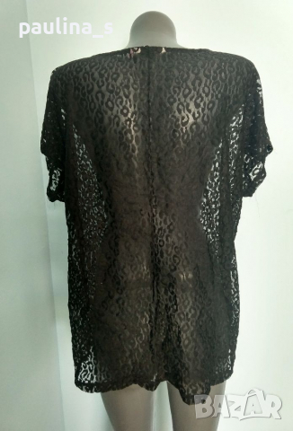 Еластична дантелена блуза тип туника "Bon a parte"® / голям размер , снимка 6 - Туники - 36575312