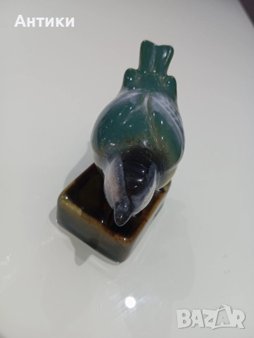 Порцеланова стара фигура на птичка маркирана , снимка 9 - Антикварни и старинни предмети - 52564203