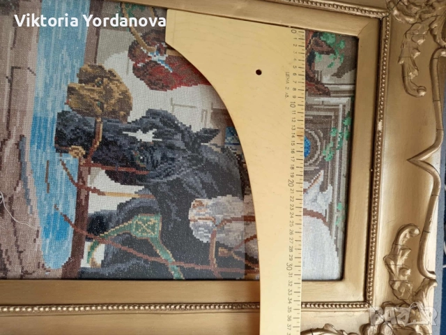 Гоблен конете на водопой, снимка 6 - Гоблени - 51759436