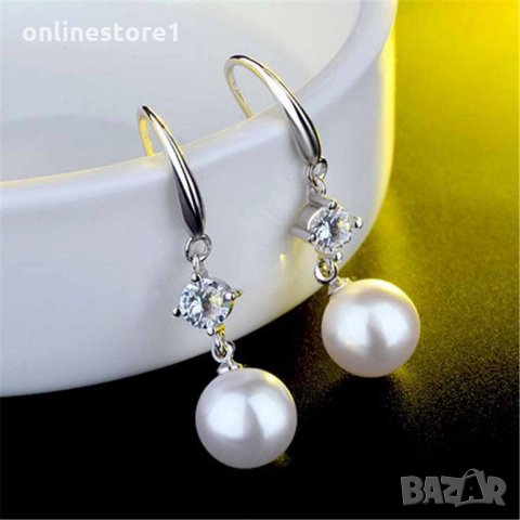 Сребърни обеци 925 - Перли Финес Код: BX506, снимка 2 - Обеци - 33746312