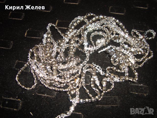 СТАР БИЖУТЕРИЕН СРЕБРИСТ НАНИЗ МАТЕРИАЛ за ХЕНД-МЕЙД РЕТРО УКРАШЕНИЕ за РЕСТАВРАЦИЯ 8589, снимка 8 - Колиета, медальони, синджири - 31451152