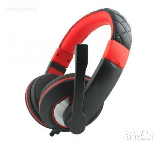 Слушалки , стерео, кожени, с микрофон, 108dB, снимка 1