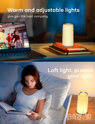 LED Нощна лампа TECKIN DL31, снимка 14 - Лед осветление - 52432516