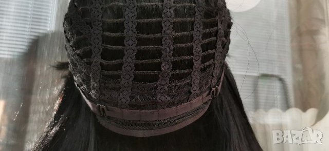Нова черна перука от естествена коса перука от човешки косъм 30 см Боб стил - мод.16, снимка 15 - Аксесоари за коса - 29932399