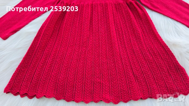 Детска Коледна рокля H&M 12-18 месеца, снимка 4 - Бебешки рокли - 52232375