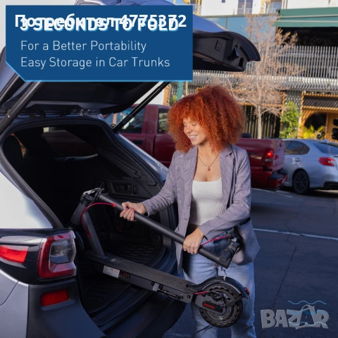 Тротинетка/Електрически скутер Hiboy S2 PRO Чисто Нов, снимка 7 - Други спортове - 54006767