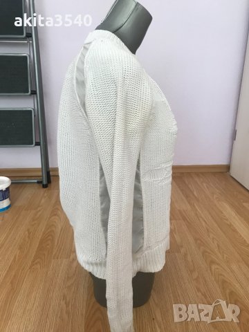 Бял пуловер, снимка 7 - Блузи с дълъг ръкав и пуловери - 34154835