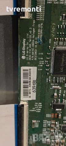 TCON BOARD 6870C-0805A 6871L-6394B JVC LT-55VAQ6100 for 55inc DISPLAY VES550QNZL-M1-Z01, снимка 2 - Части и Платки - 42575718