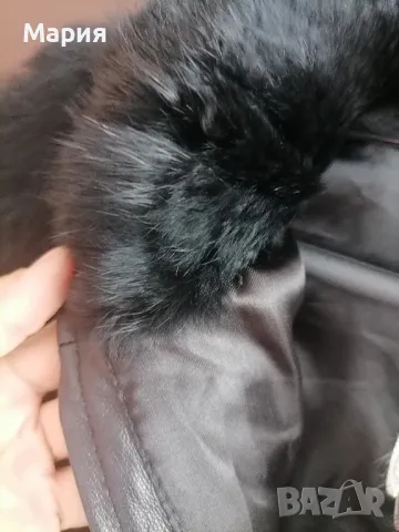 черно яке от естествено зайче, снимка 5 - Якета - 12703015