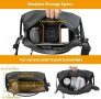 Нова удобна Чанта за рамо за фотоапарат с 2 подвижни разделителя за съхранение на аксесоари, снимка 4