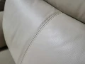 Комплект кремави кожени фотьойли - 2 броя, снимка 7