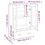 vidaXL Висок шкаф, сонома дъб, 70x31x115 см, инженерно дърво, снимка 8