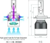 LED крушки H4, висок клас, 7200 lum, 6000K-6500K от Safego, снимка 3