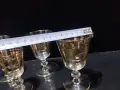 стари стъклени чаши с много позлата , снимка 6