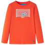 Детска тениска с дълъг ръкав, яркооранжево, 140（SKU:12723
