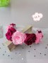 Диадема 7 малиново-розови рози, снимка 2