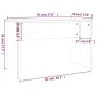 vidaXL Табуретка за тоалетка бяла 70x35x45 см инженерно дърво, снимка 6