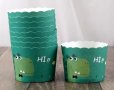 10 бр зелен Динозавър Картонени хартиени кошнички КъпкейК капсули поставки чашки за мъфини кексчета 